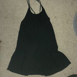 Peplum halter top